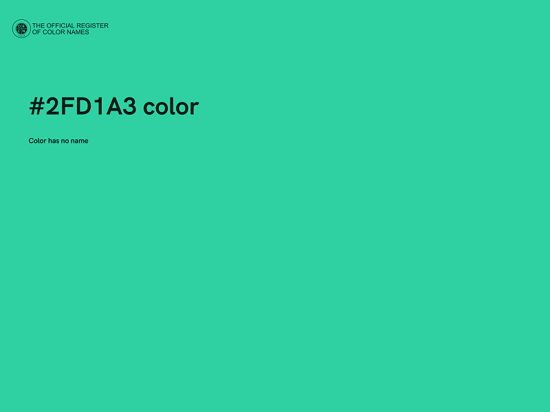 #2FD1A3 color image
