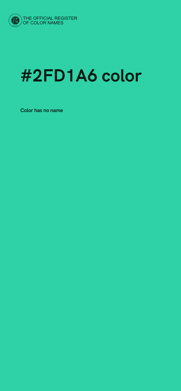 #2FD1A6 color image