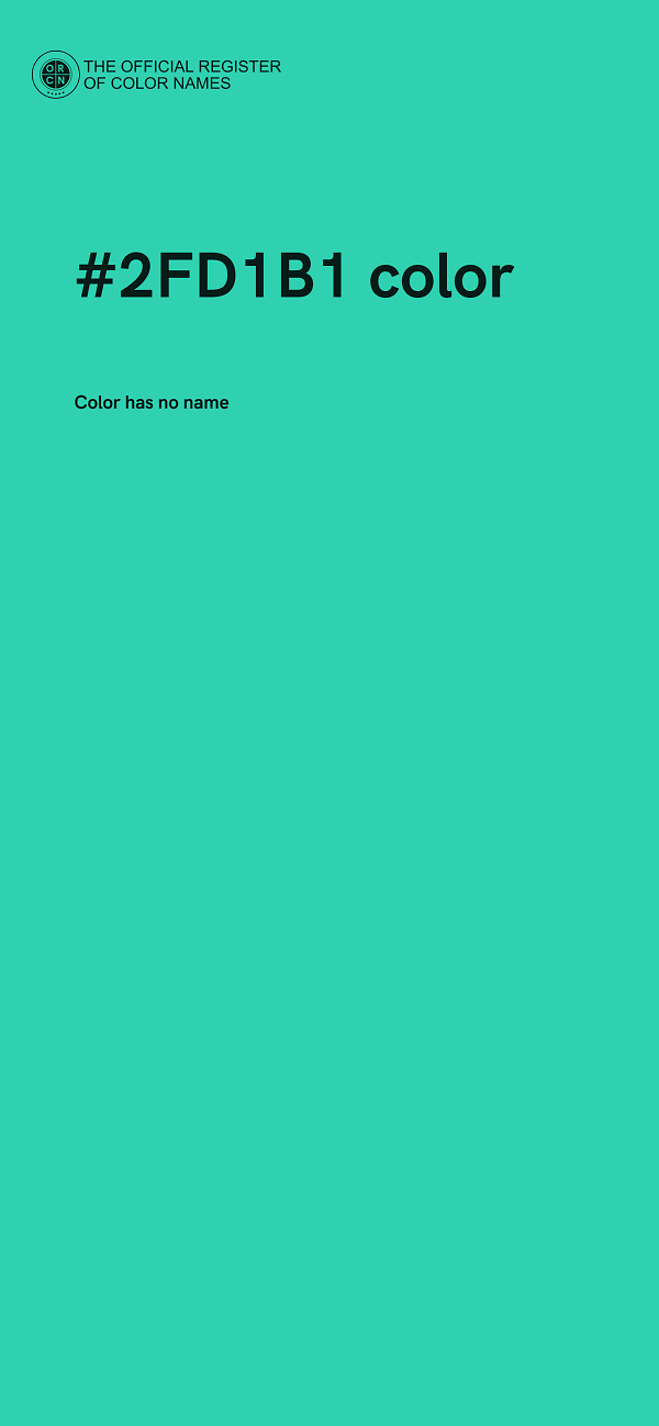 #2FD1B1 color image