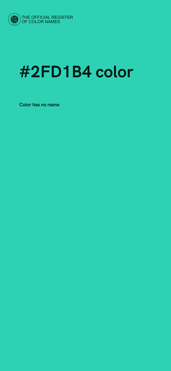 #2FD1B4 color image