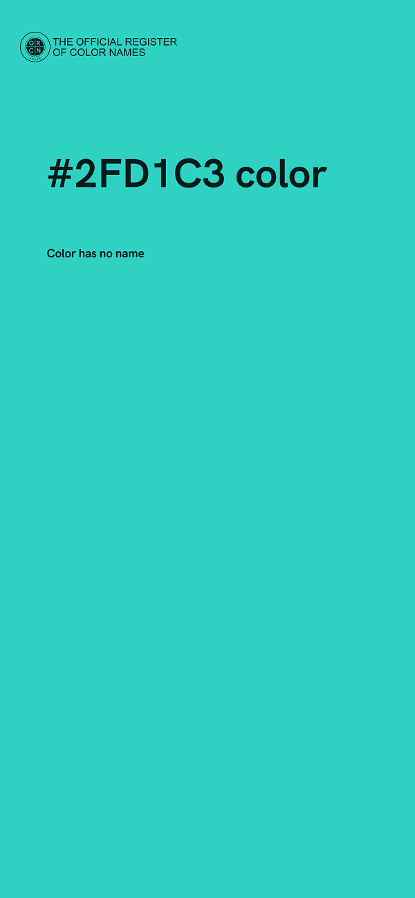 #2FD1C3 color image