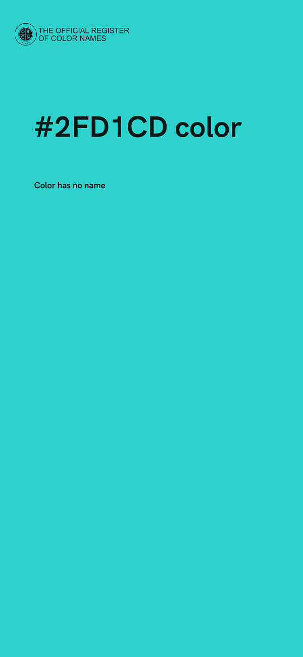 #2FD1CD color image