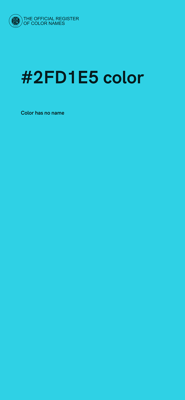 #2FD1E5 color image