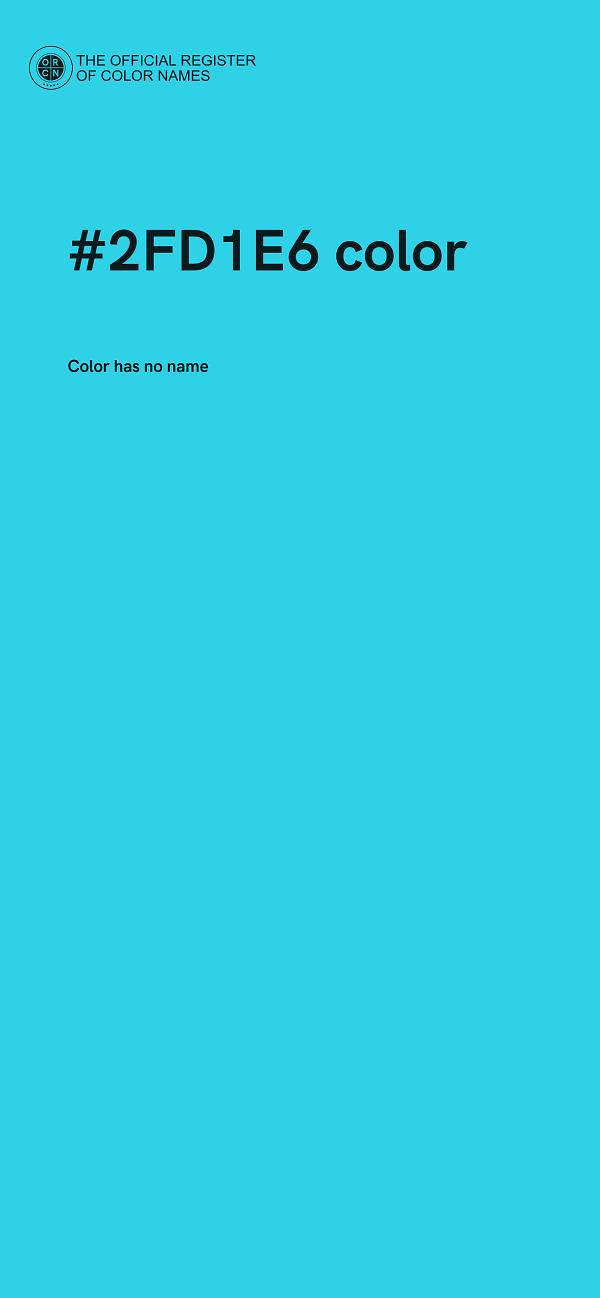 #2FD1E6 color image