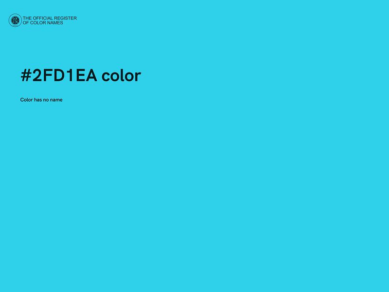 #2FD1EA color image