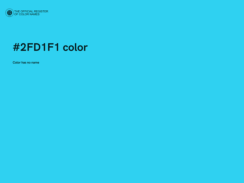 #2FD1F1 color image