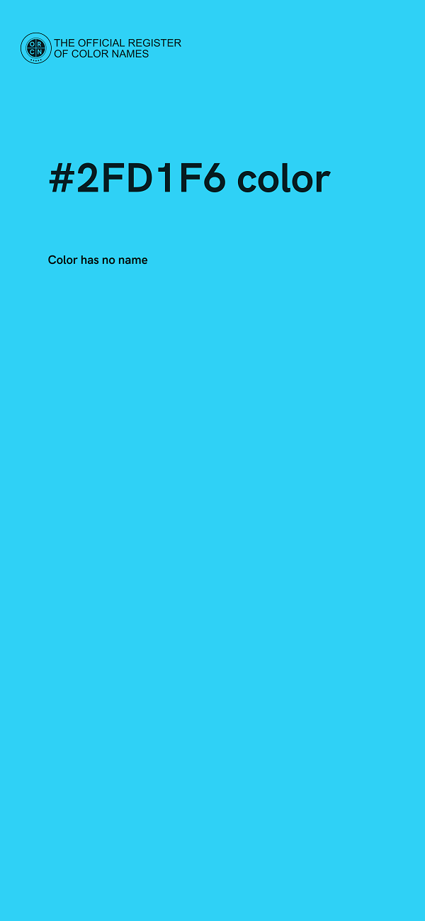 #2FD1F6 color image