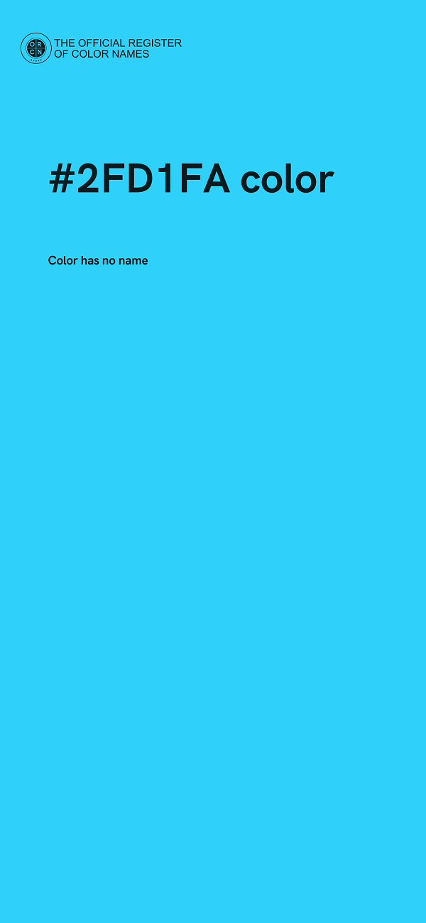 #2FD1FA color image