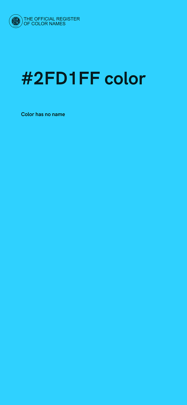 #2FD1FF color image