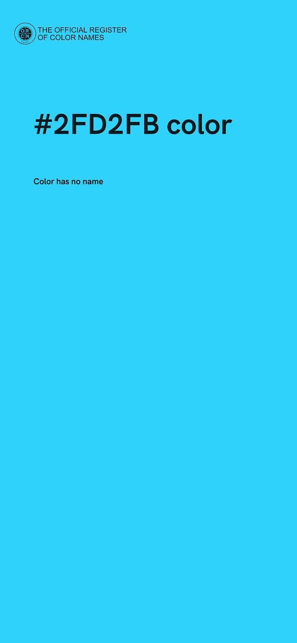 #2FD2FB color image