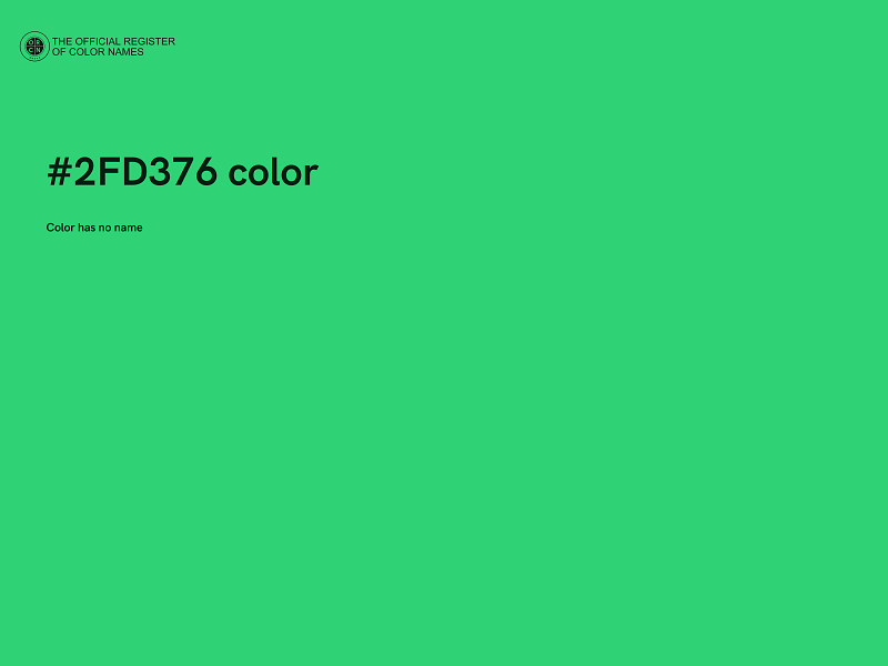 #2FD376 color image