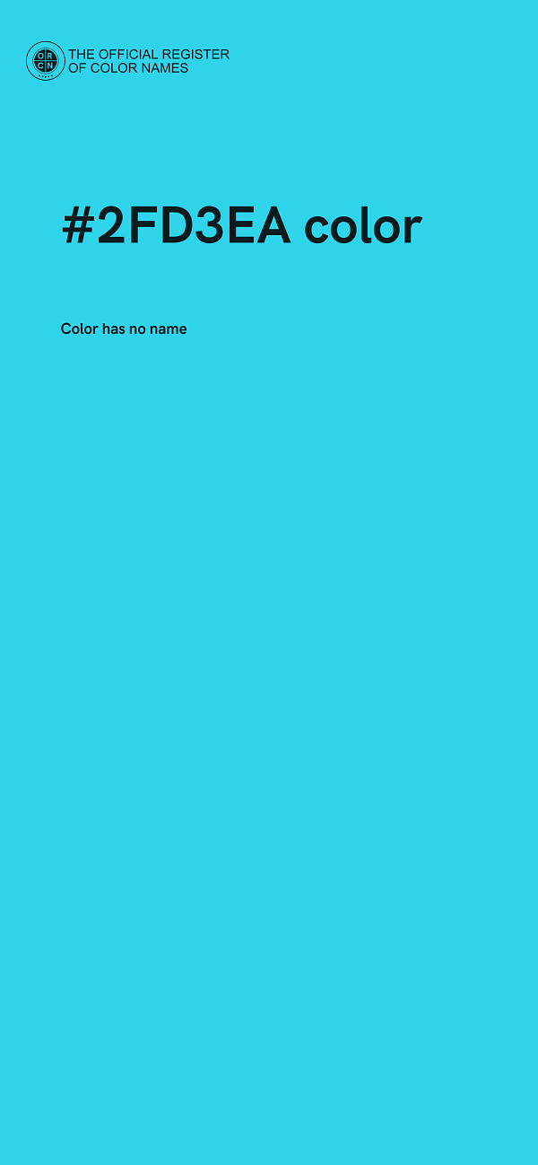 #2FD3EA color image