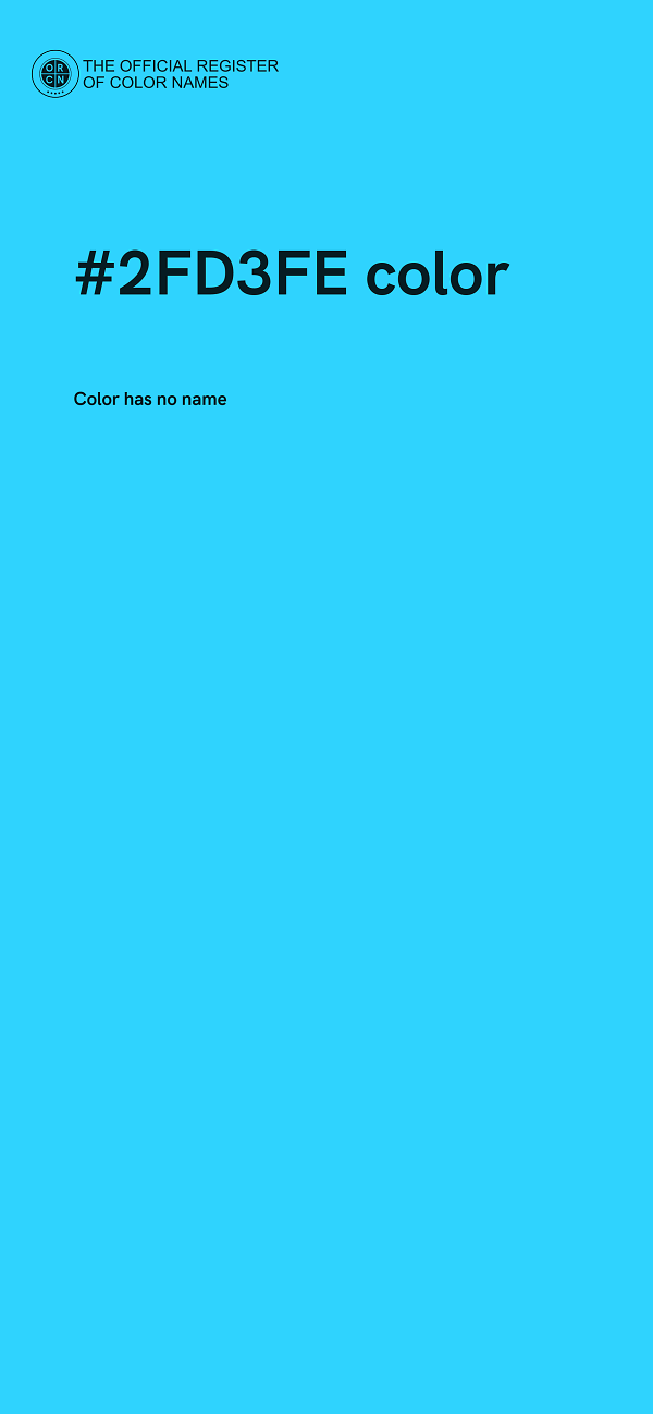 #2FD3FE color image