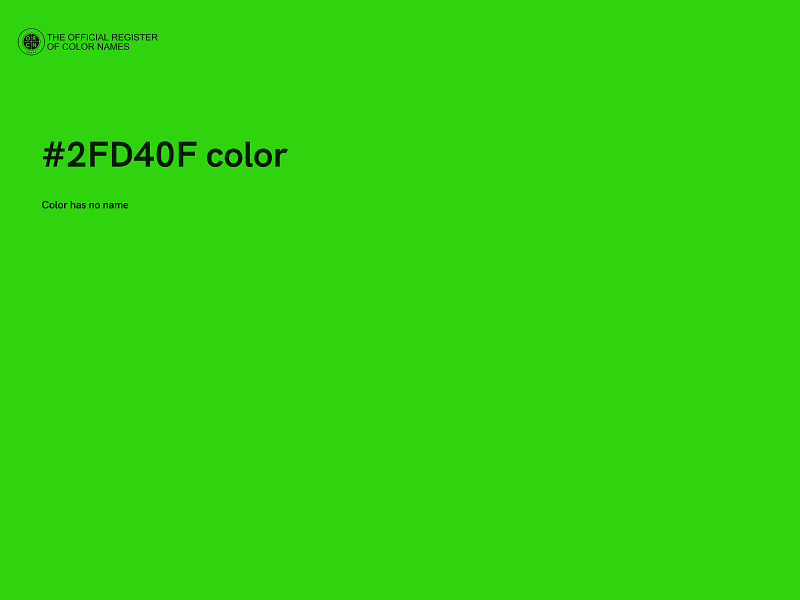 #2FD40F color image