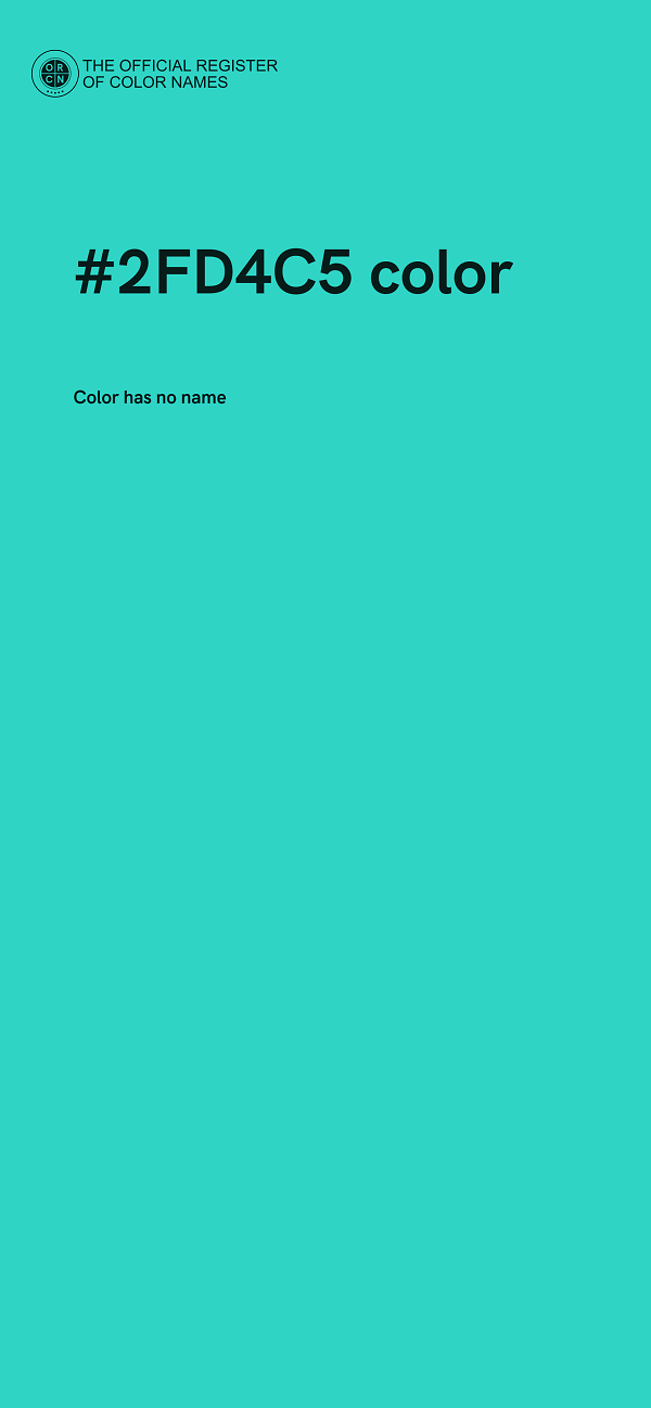 #2FD4C5 color image
