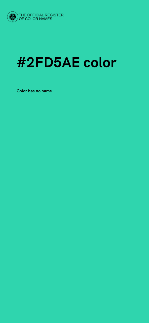 #2FD5AE color image