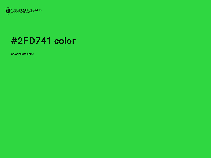 #2FD741 color image