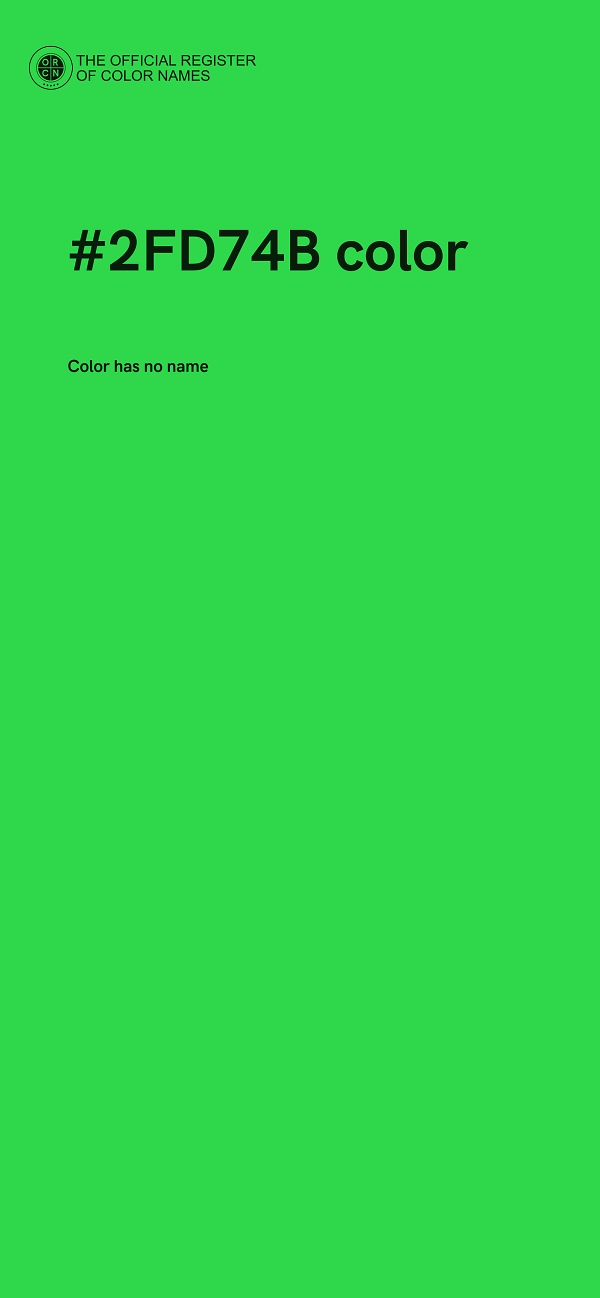 #2FD74B color image