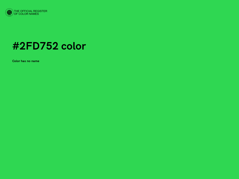 #2FD752 color image