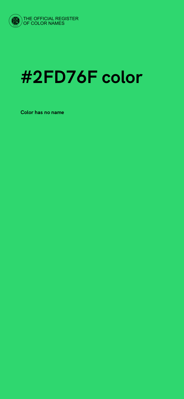 #2FD76F color image