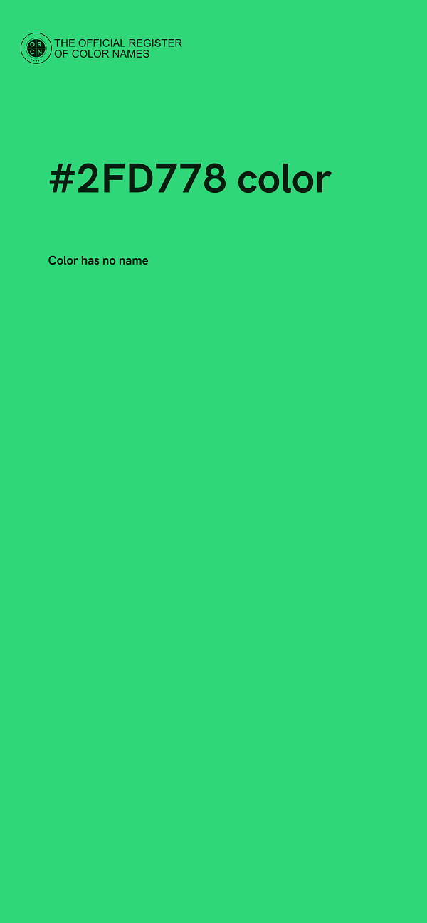 #2FD778 color image