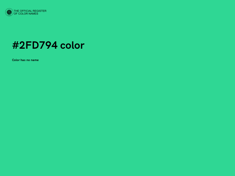 #2FD794 color image
