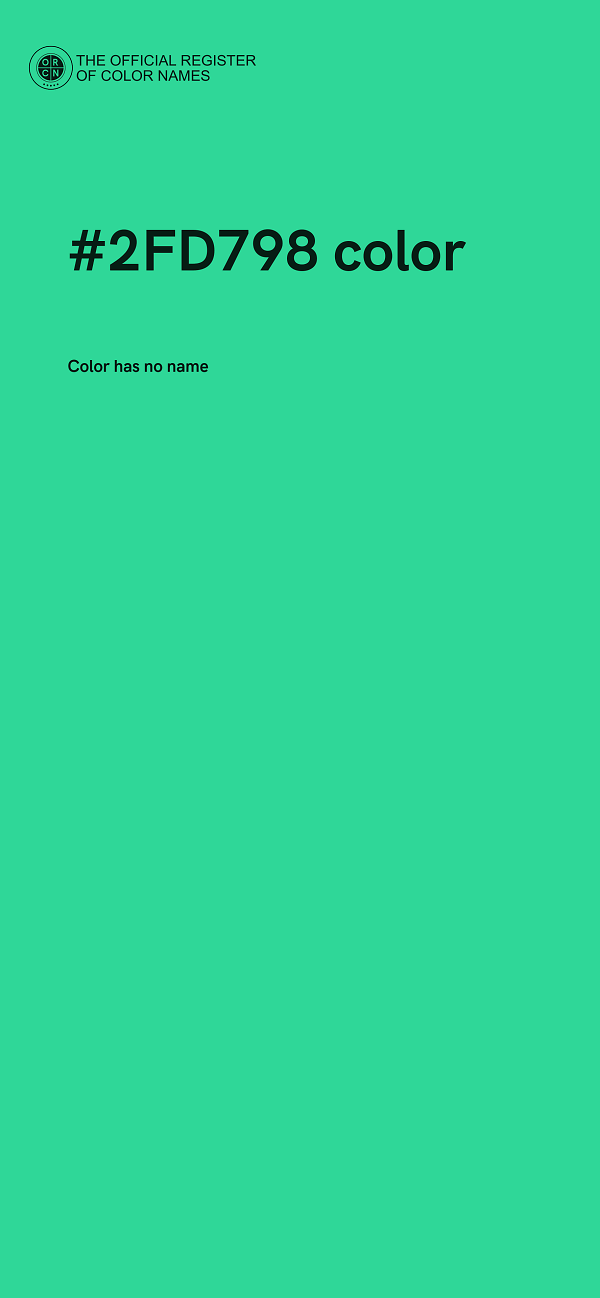 #2FD798 color image