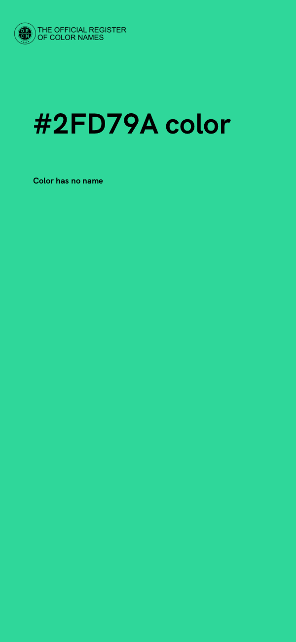 #2FD79A color image