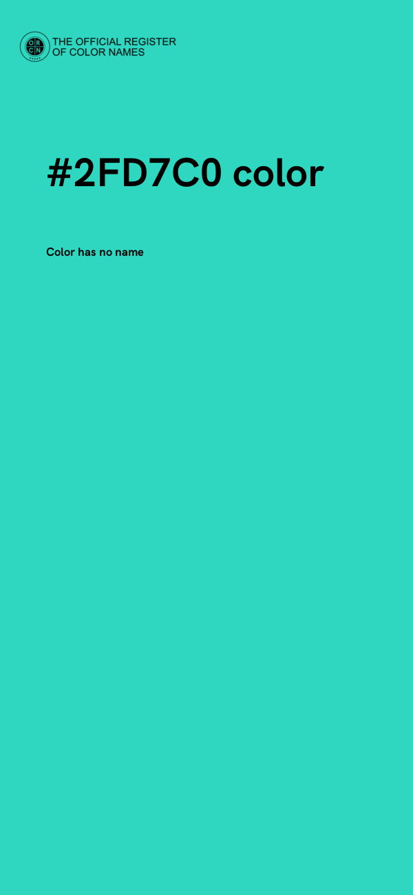#2FD7C0 color image