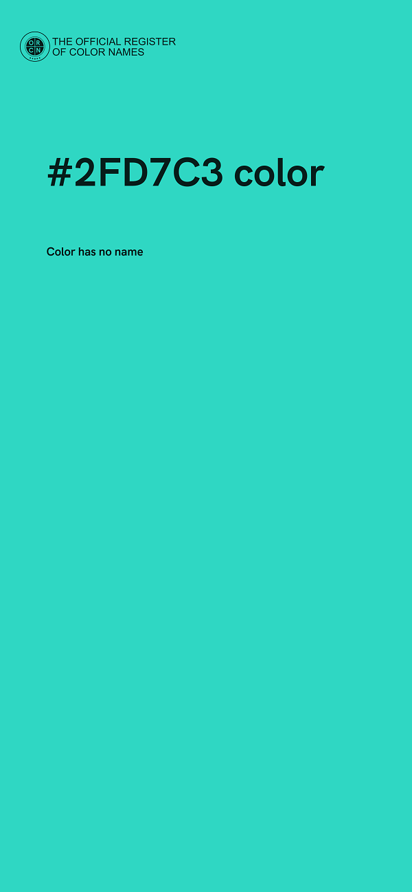 #2FD7C3 color image