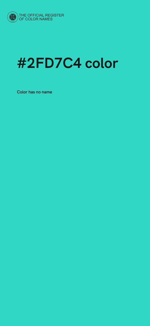 #2FD7C4 color image