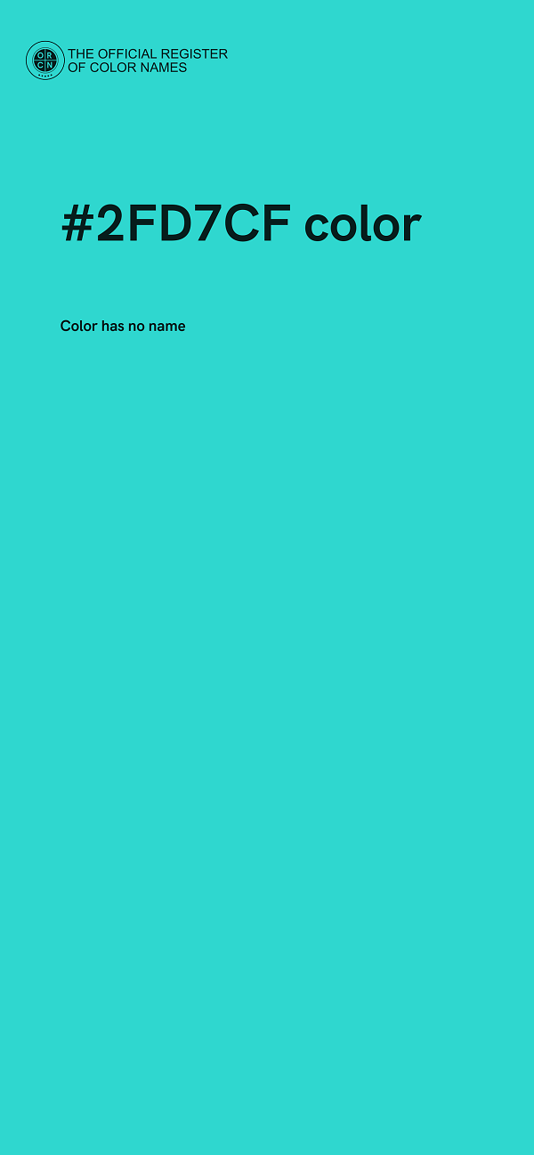 #2FD7CF color image