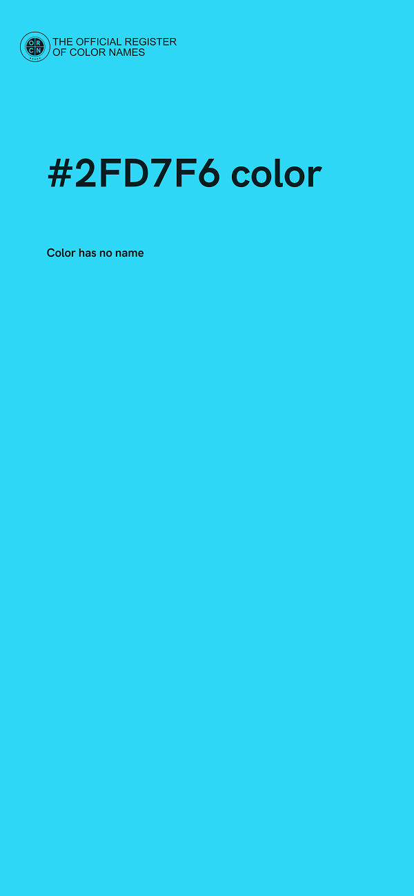 #2FD7F6 color image