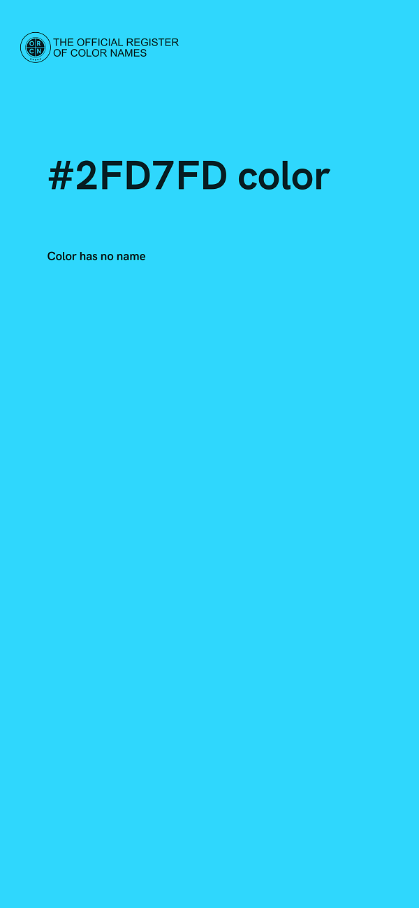 #2FD7FD color image