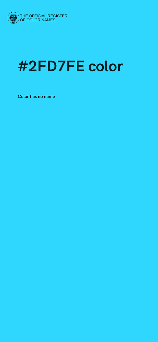 #2FD7FE color image