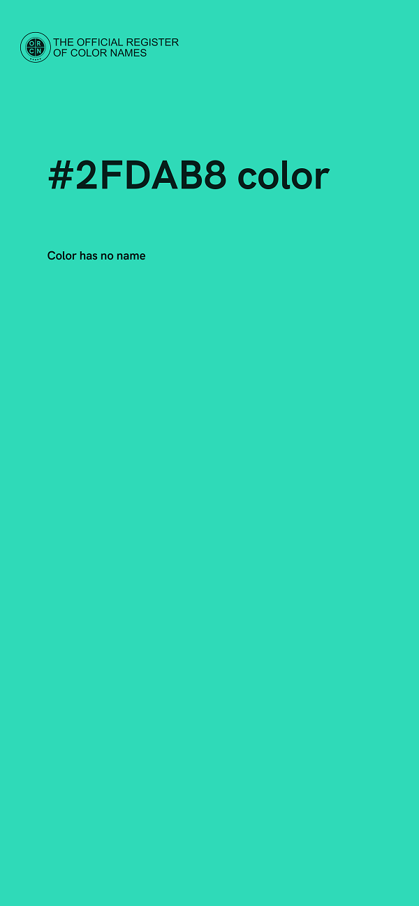 #2FDAB8 color image