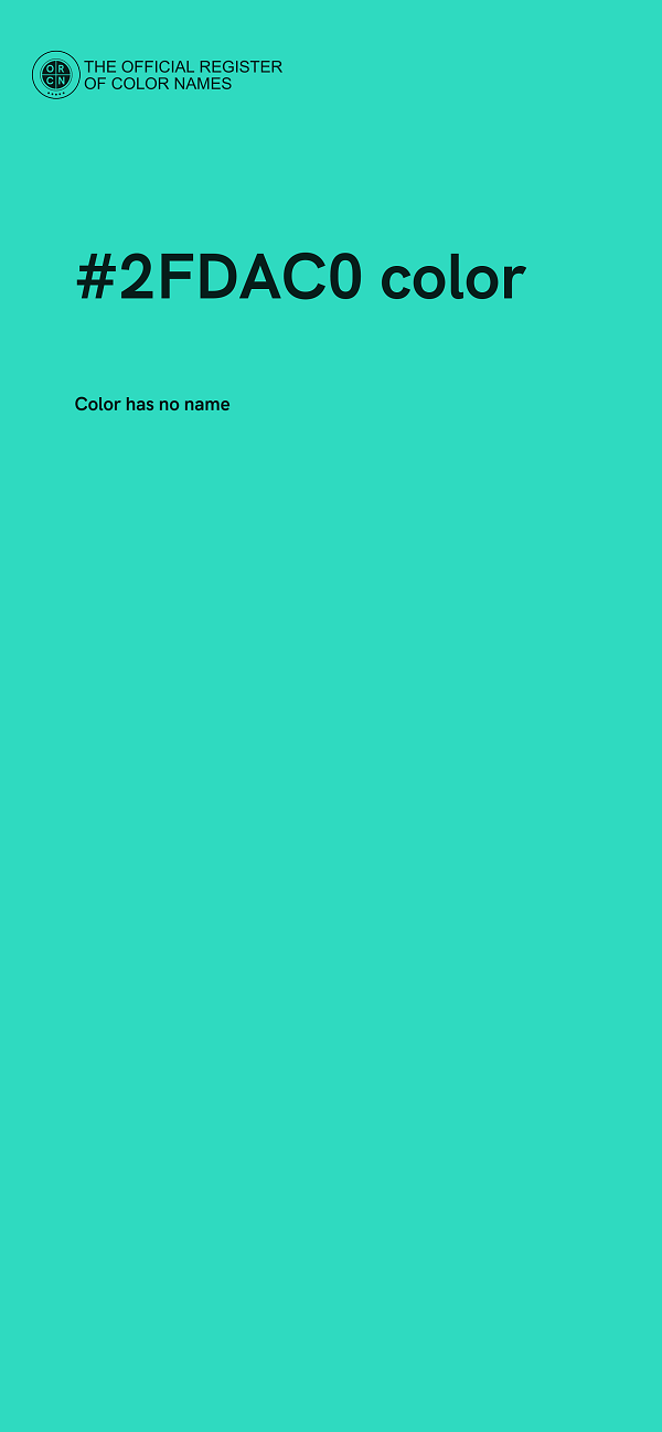 #2FDAC0 color image