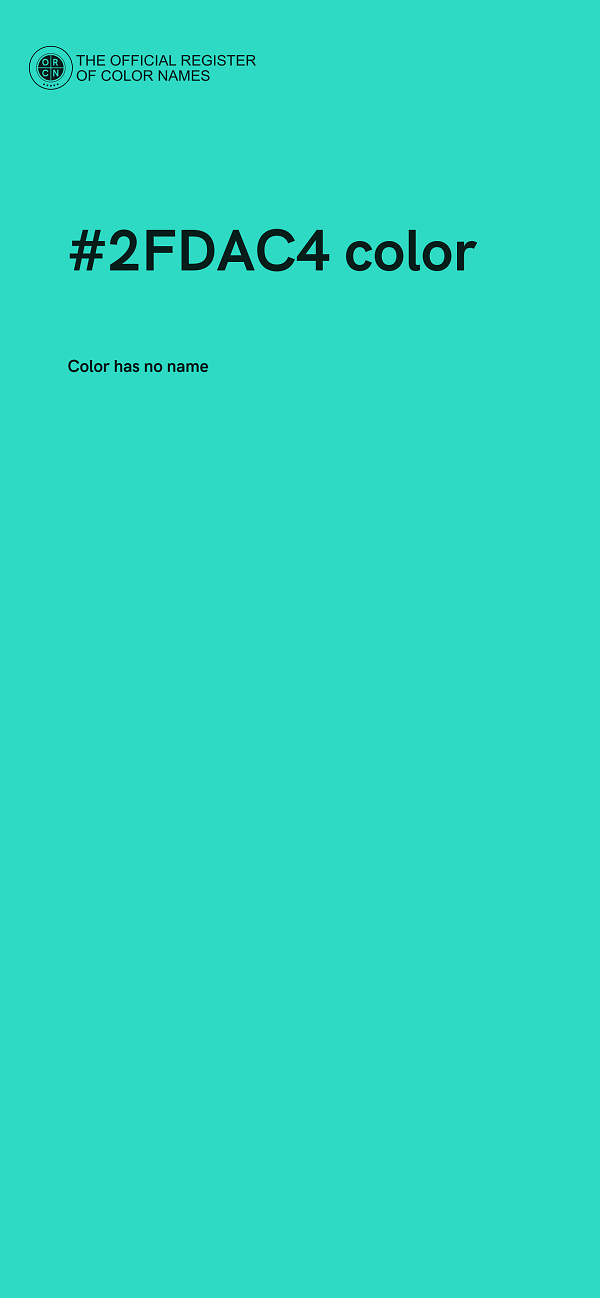 #2FDAC4 color image