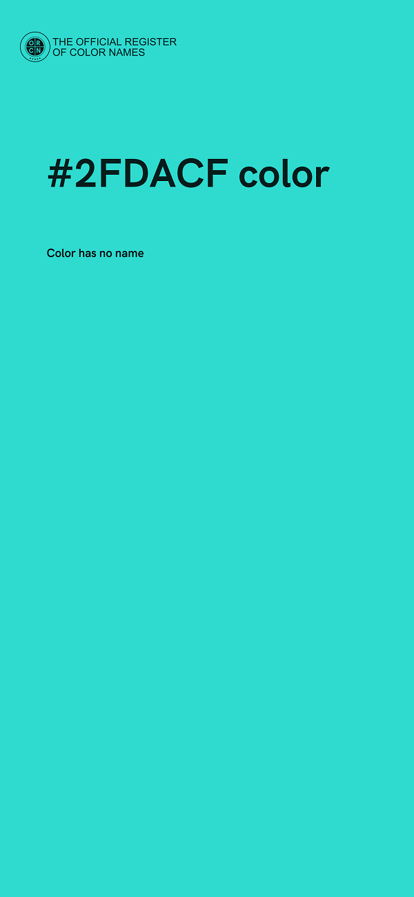 #2FDACF color image