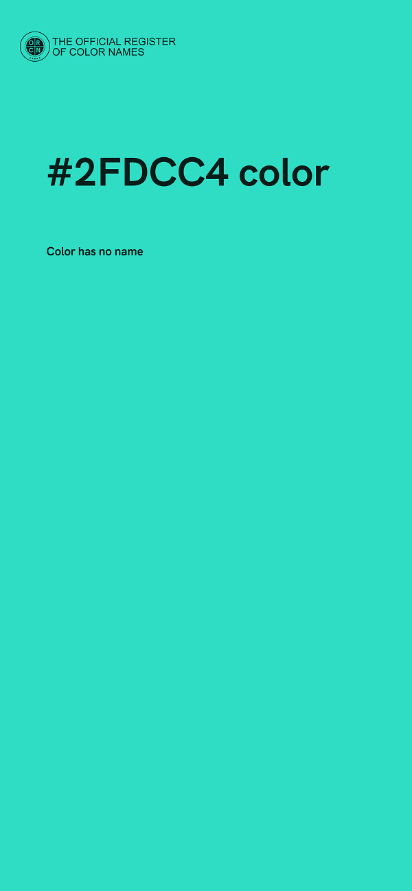 #2FDCC4 color image