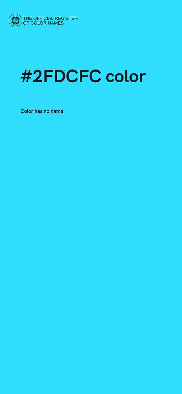 #2FDCFC color image