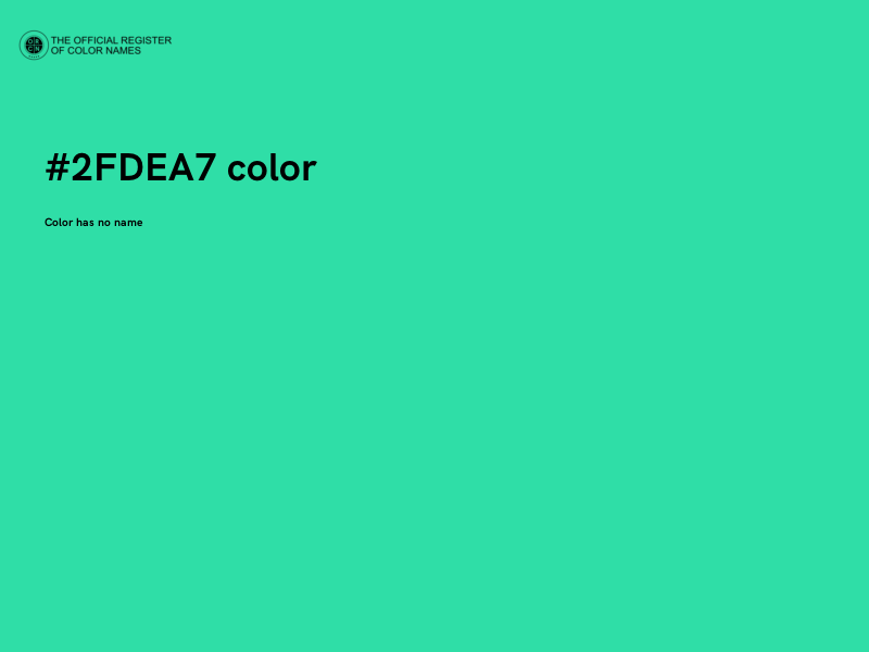 #2FDEA7 color image