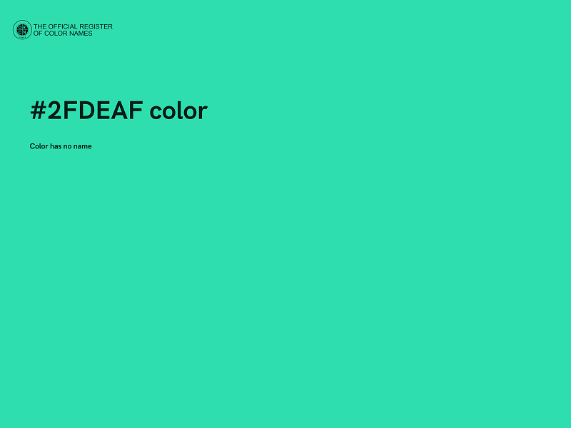 #2FDEAF color image