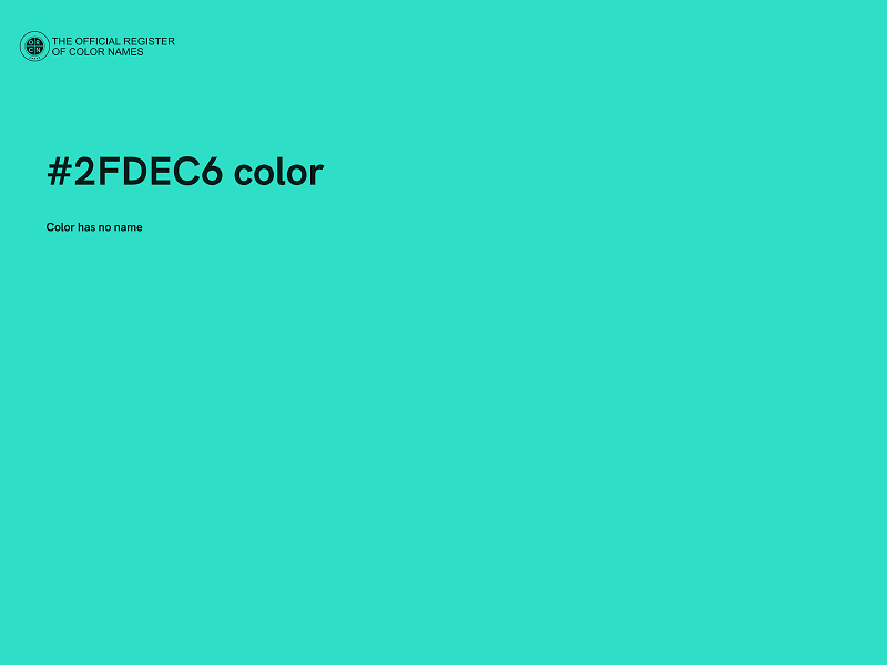 #2FDEC6 color image