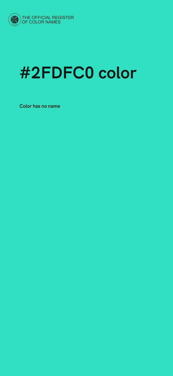 #2FDFC0 color image