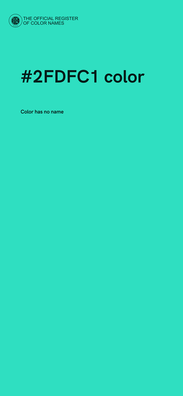 #2FDFC1 color image