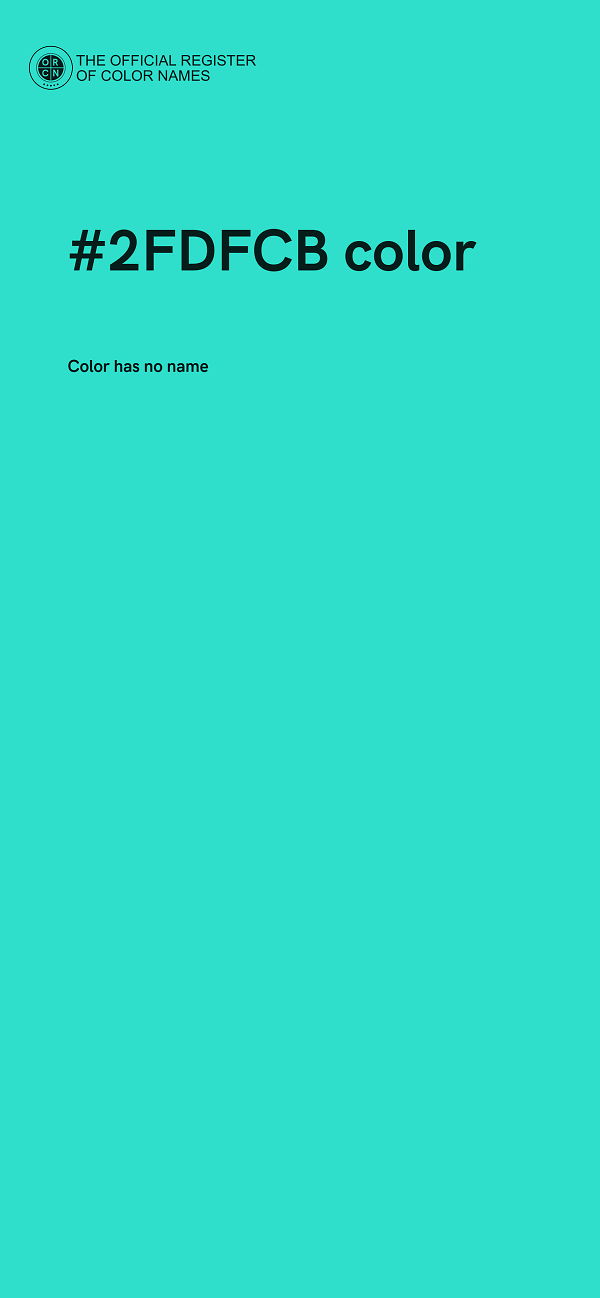 #2FDFCB color image