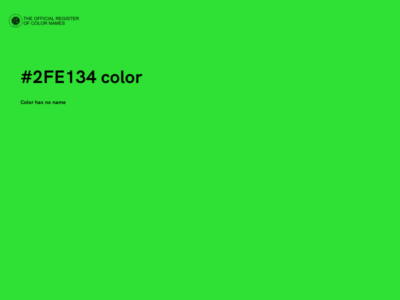 #2FE134 color image