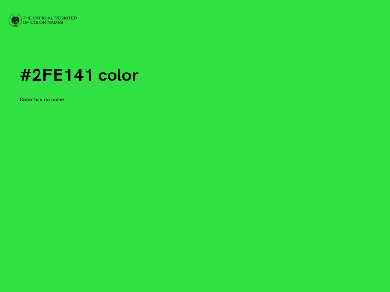 #2FE141 color image