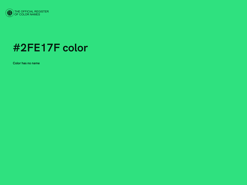 #2FE17F color image